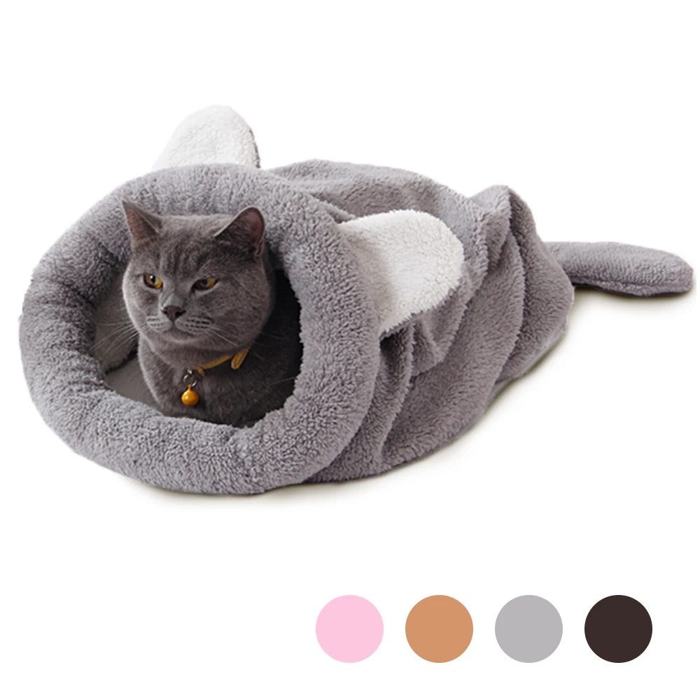 

Warm cat bed for home, slippers, cat mat, nest, doghouse, soft sofa, sleeping bag, mat, cat and dog mat