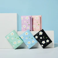 flower printing small wallets card holder for students teenager girls 2021 new kawaii bag ladies wallet purse designer cute