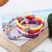 trendy handmade clay beads womens bracelts wholesale fashion boho jewelry girl accessories armband children pulsera