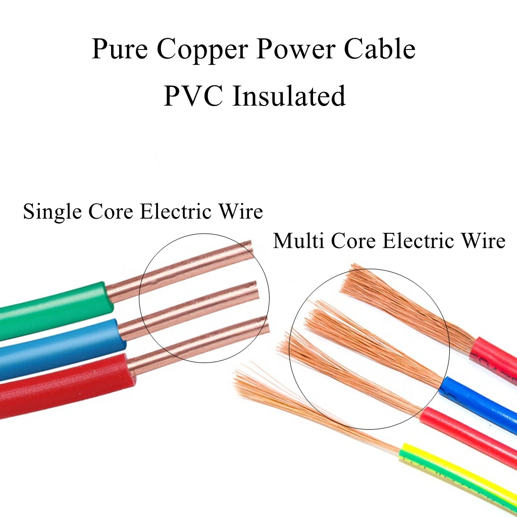 18AWG 0 75 мм BV одножильный проволочный ПВХ изолированный Электрический жесткий
