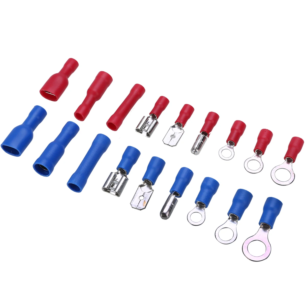 450 шт Электрические Изолированные клеммы кабельные наконечники плоская Вилка