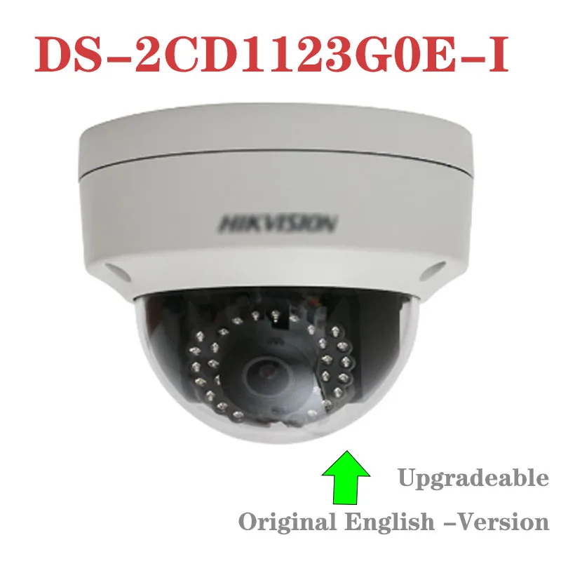 DS 2CD1123G0E I Оригинальная английская версия 2MP 1080P наружная ip камера PoE пластиковый