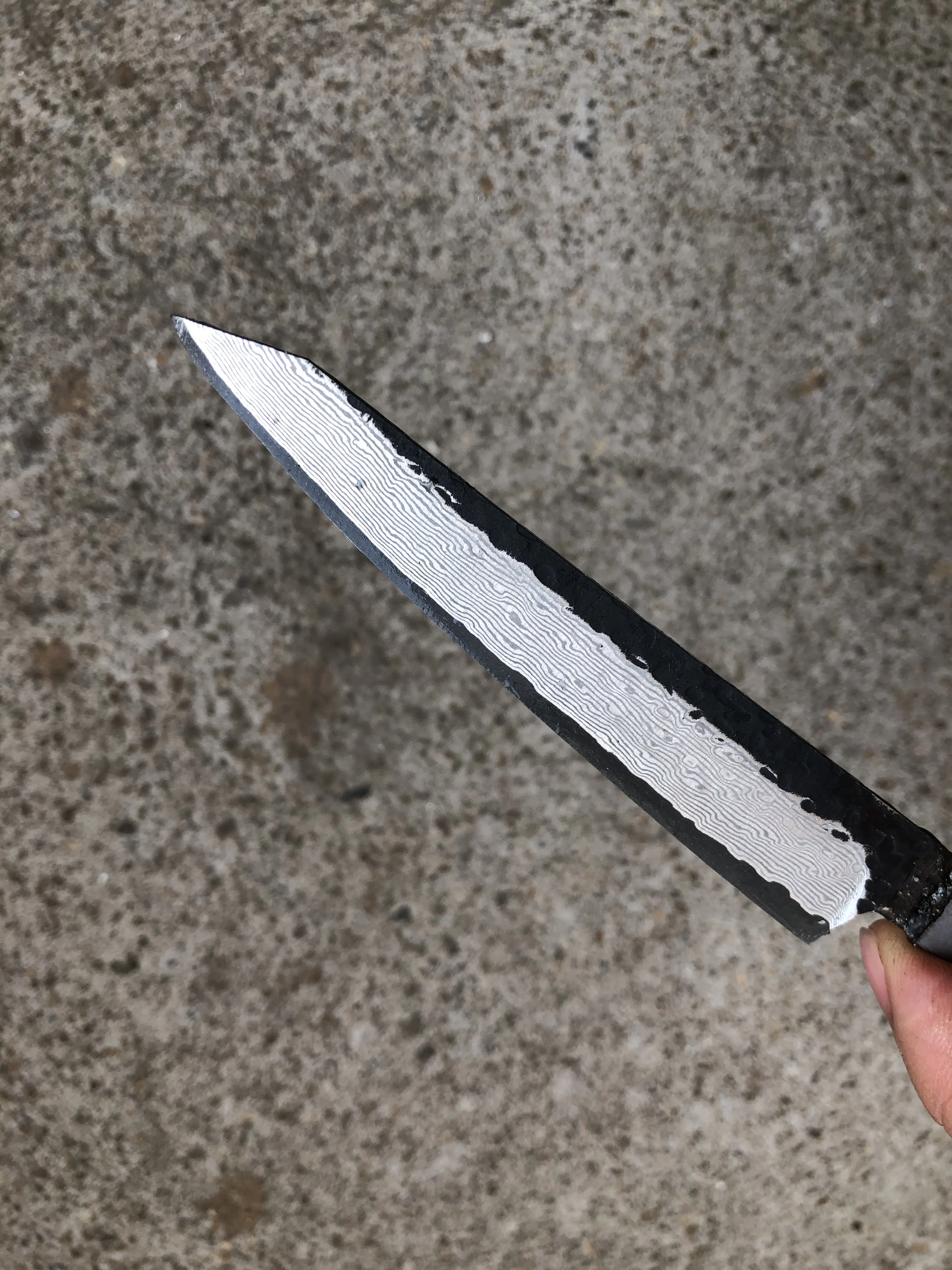 High carbon steel Damascus pattern hunting knives DIY blade billet blank Sharp Fixed camping survival knife parts | Дом и сад