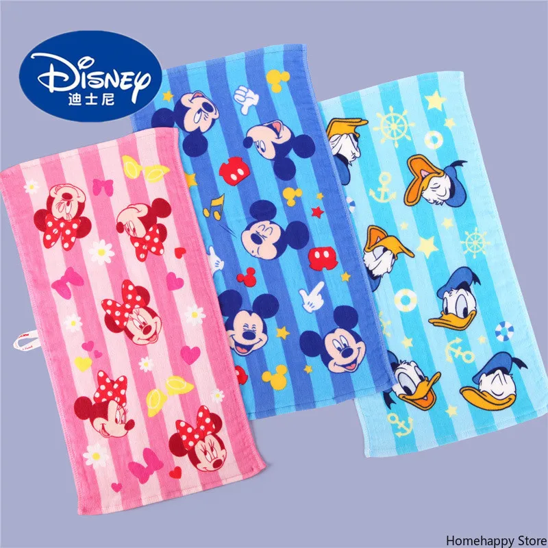 

Disney cotton Minnie Mickey mouse towel cartoon Donald Duck adult boy girl kids baby soft water-absorbing quickdrying face towel