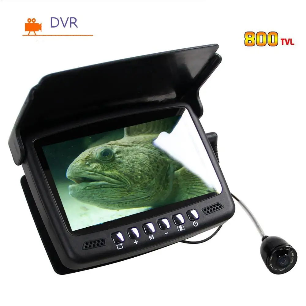 CR110-7HBS with DVR and 4.3'' Digital LCD Screen HD 1000 TVL Underwater Fishing Camera Ice 15-30M cable | Безопасность и