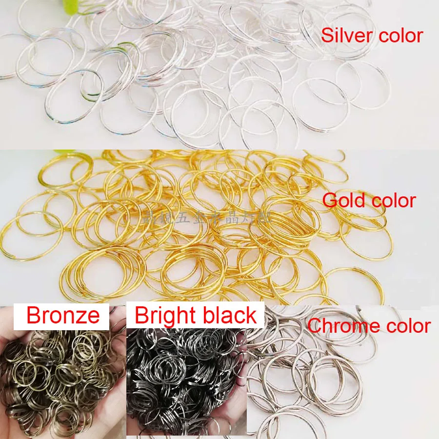 Кольцо из нержавеющей стали для люстры 11 мм 5 цветов 600 шт.