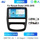 Автомагнитола, мультимедийный видеоплеер для Renault Duster 1, 2010, 2011, 2012, 2013, 2014, 2015, навигация GPS, 2 din, 4G, LTE, Wi-Fi, Android 10