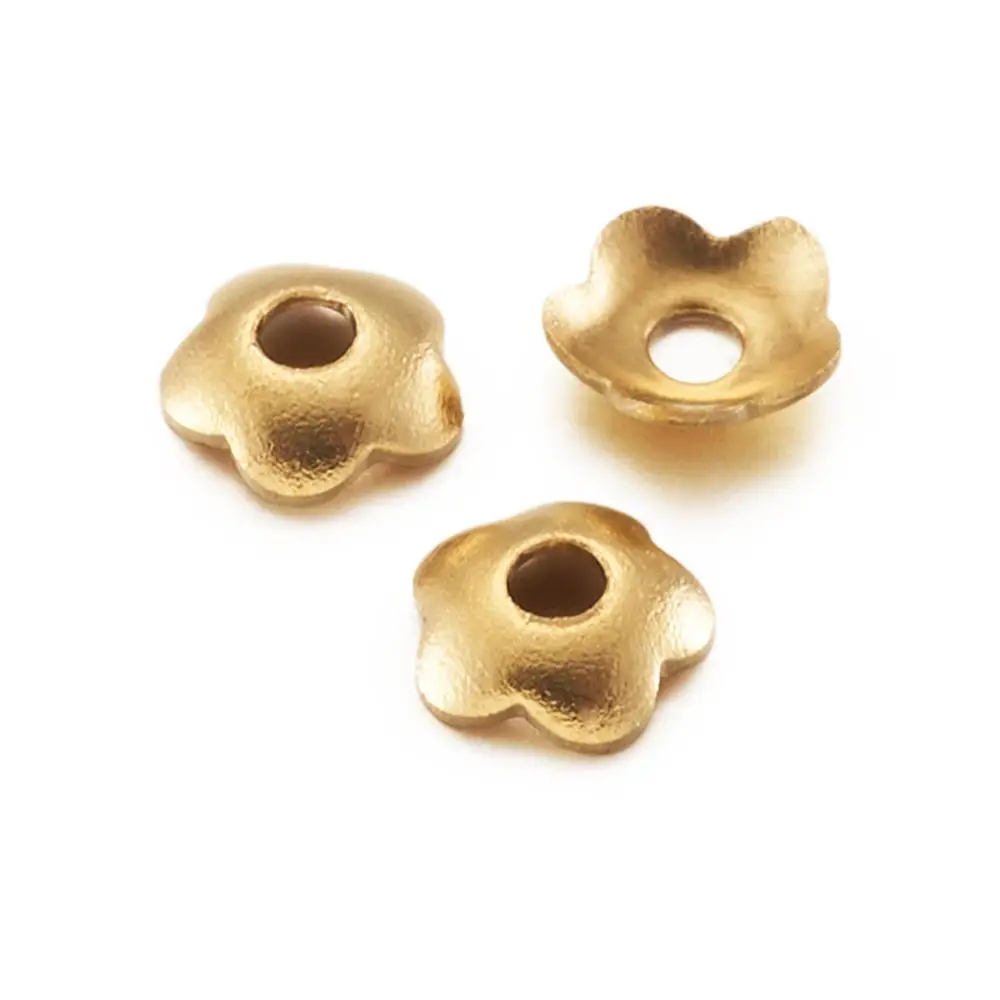 Серебристый оттенок латунные бусины разделители для цветов фурнитура ювелирных