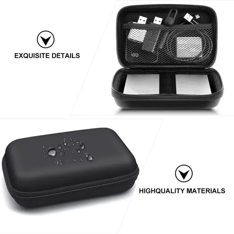 2 шт. EVA кабельный ящик для хранения наушников Чехол мобильного Организатор мешок