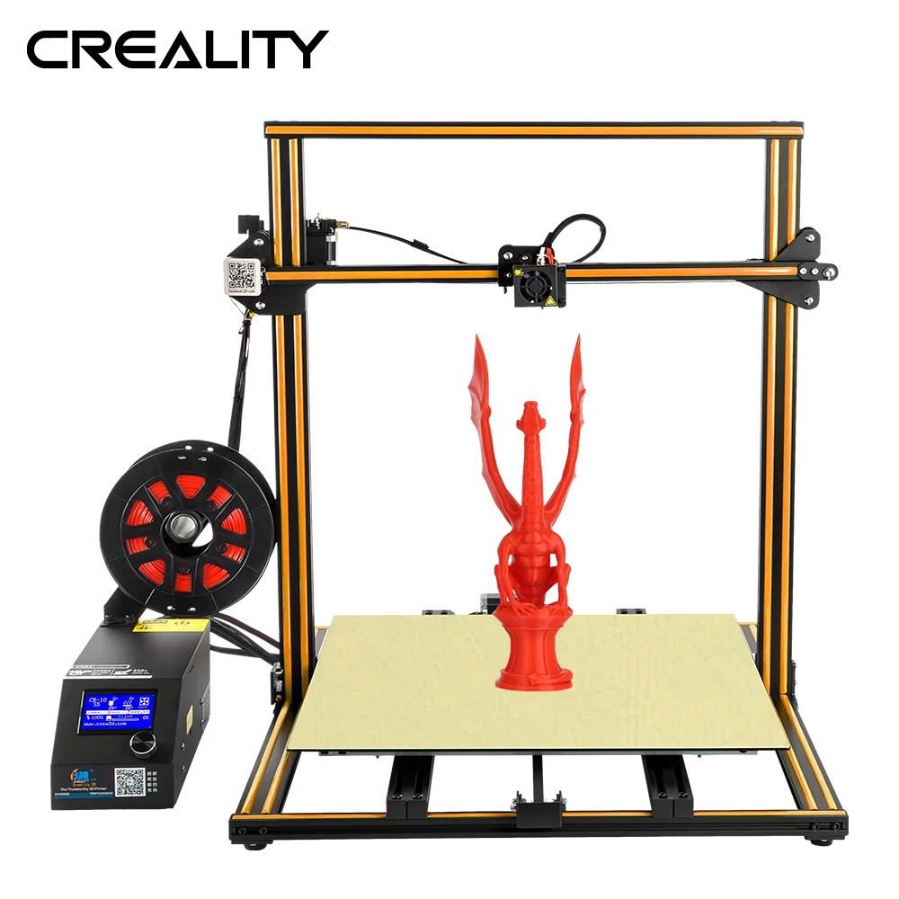 Полный металлический плюс размер Creality 3d принтер CR-10 S5 с Dua Z стержень датчик накаливания обнаружения восстановления выключения питания