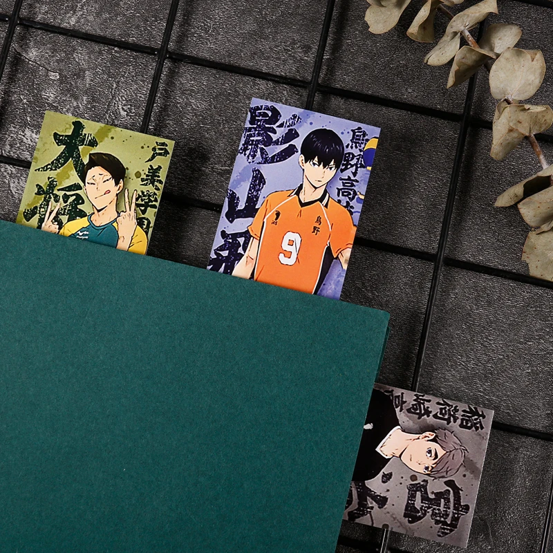 14 шт./компл. Японское Аниме Haikyuu! Бумажный держатель для страницы волейбола и