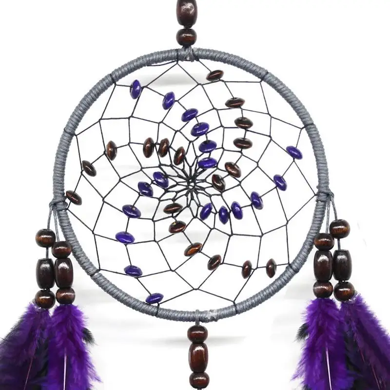 

Natural Feather Dream Catcher Decoration Pendant Wedding Catcher Wall Decoration Dream W5L9