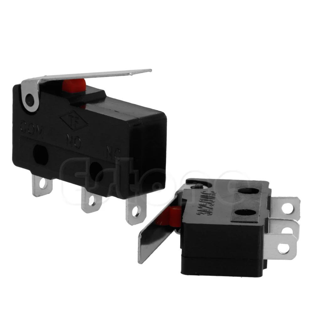 

2 Pcs 3A AC C+NO+NC Micro Sensor Limit Switch Roller Arm Lever Subminiature 32CC