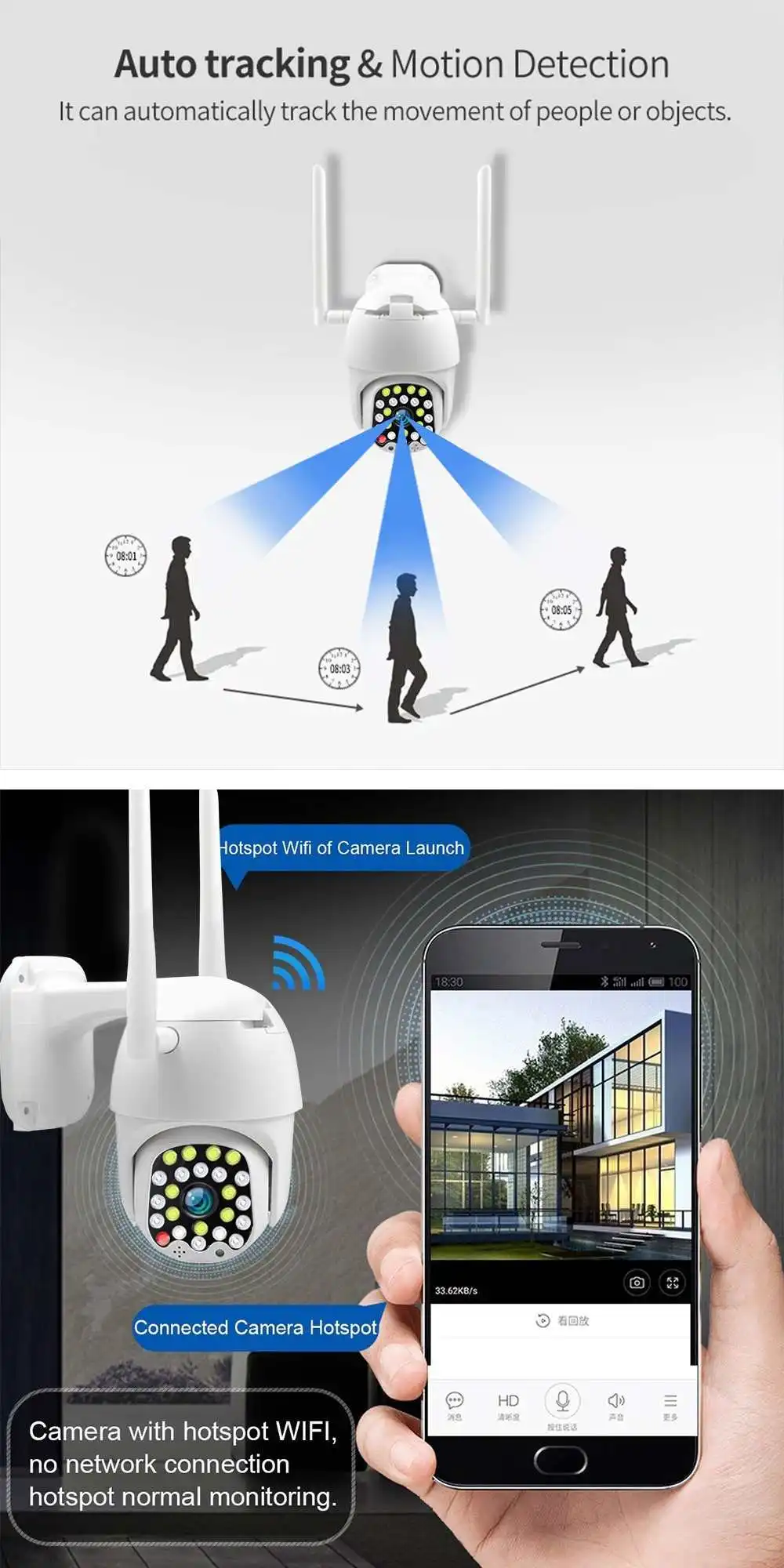 PTZ IP камера 1080P HD Wifi наружная скоростная купольная CCTV камера безопасности 8X цифровой зум 5MP сетевая ИК домашняя камера наблюдения