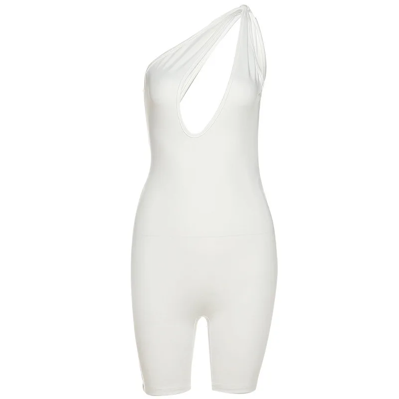

European and American style women's 2021 summer new high waist tight-fitting sleeveless casual sports jumpsuit