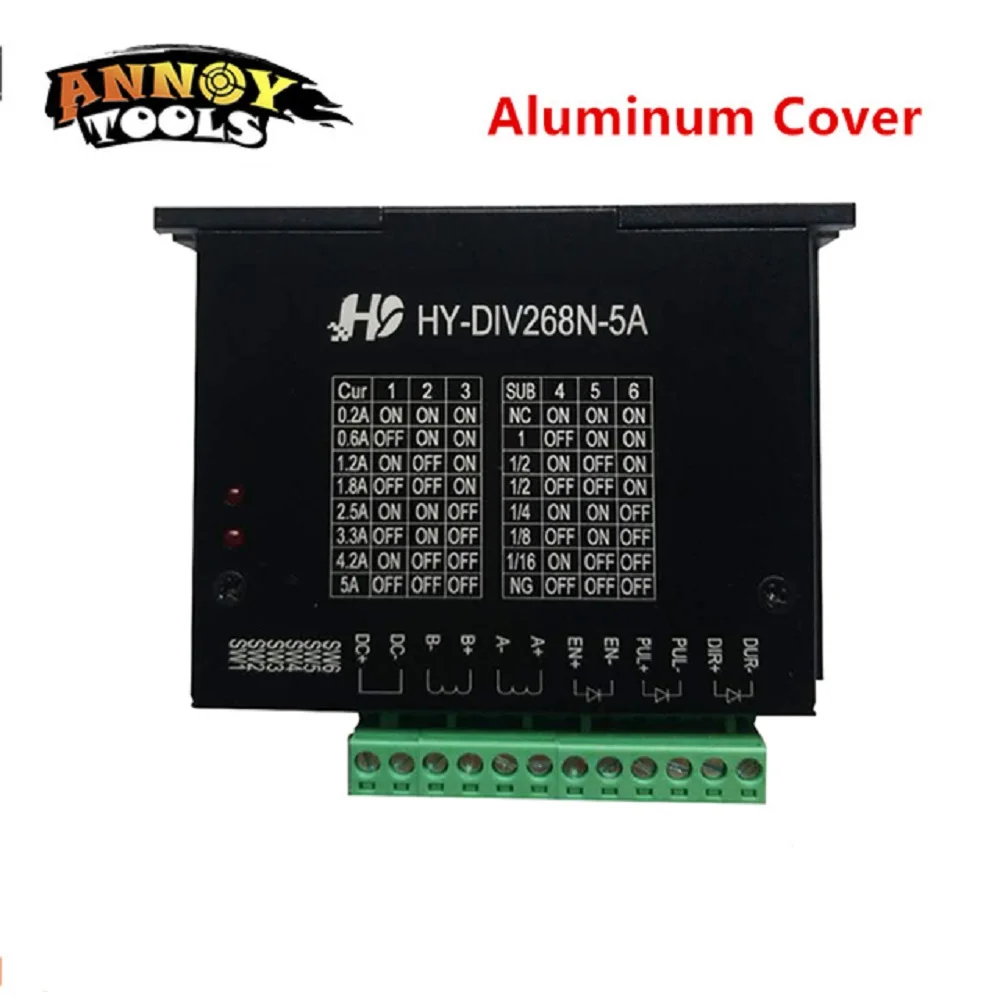 

Бесплатная Доставка HY-DIV268N-5A ANNOYTOOLS Новый ЧПУ Одной Оси TB6600 12-48 В 0.2-5А Двухфазного Гибридный Шаговый Контроллер Водитель мотора