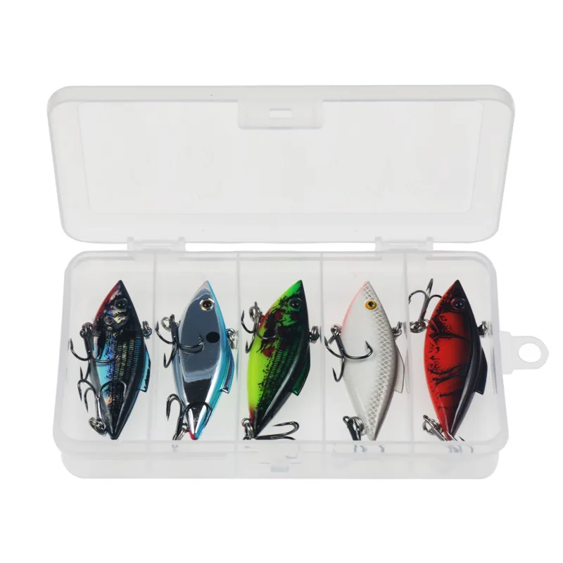 

6cm12g VIB Fishing Lures Box Kit 5pcs Sets Fishing Gear