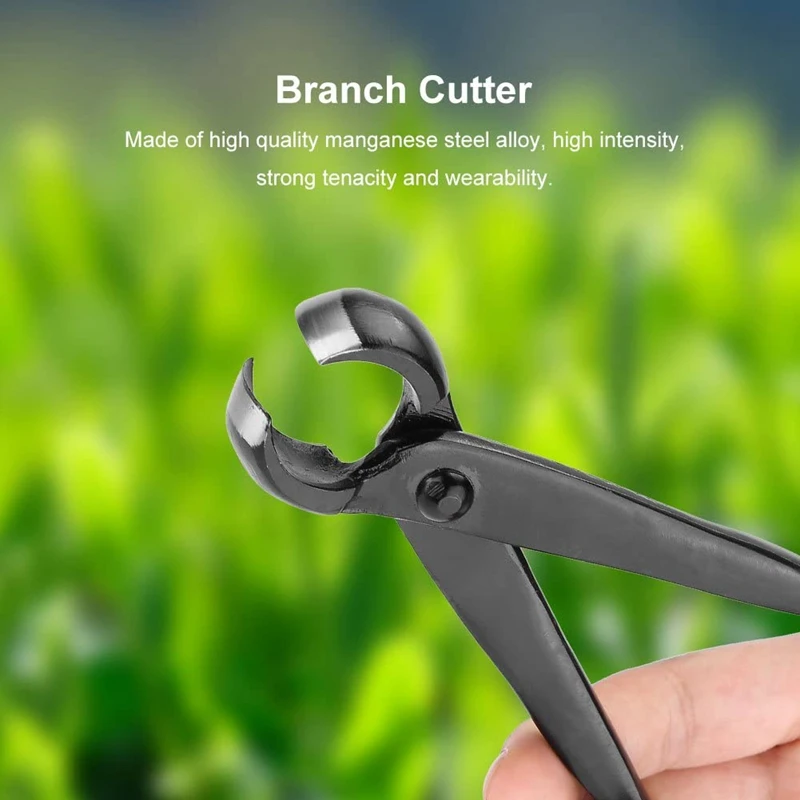 

Branch Cutter Professional Bonsai Tools, Manganese Steel Alloy Blade Round Edge Knob Cutter Gardening Plants Pruner(210mm / 8.27