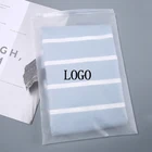 Сумка для хранения, 20, шт., Пользовательский логотип, матовая Сумочка ПЭ, на молнии, прозрачная