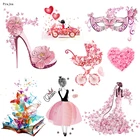 Prajna, модная Термотрансферная наклейка с бабочками для девочек, Vynil