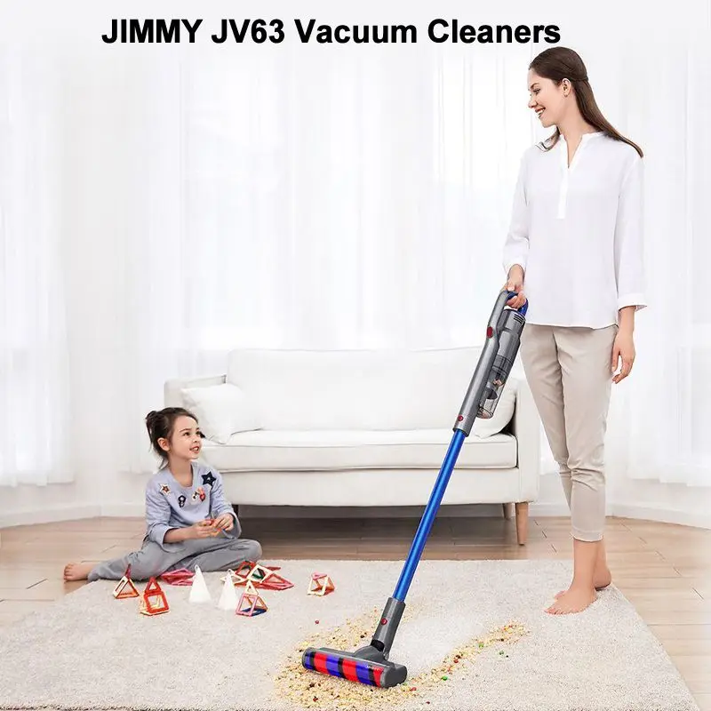 

JIMMY JV63 Handheld Cordless Portable Vacuum Cleaner 130AW Suction Anti-winding Hair 60 Minutes Run Time Carpet Dust Collector