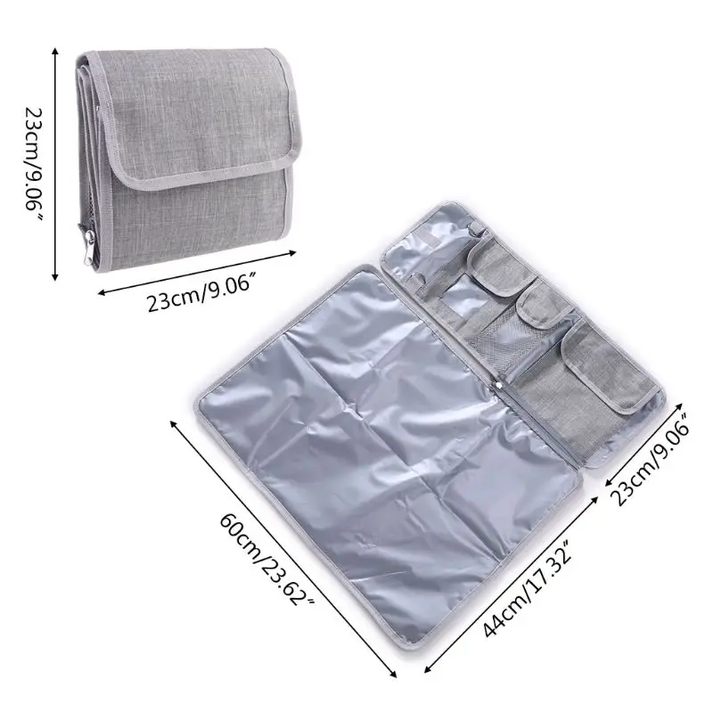 

Newborn Nappy Changing Mat Waterproof Mummy Bag Infant Changing Diaper Clutch