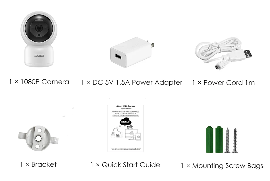 ZOSI HD 1080P wifi IP камера 2MP Детский Монитор автоматическое отслеживание домашней безопасности Wi-Fi Cam PTZ двухсторонняя аудио камера видеонаблюдения CCTV