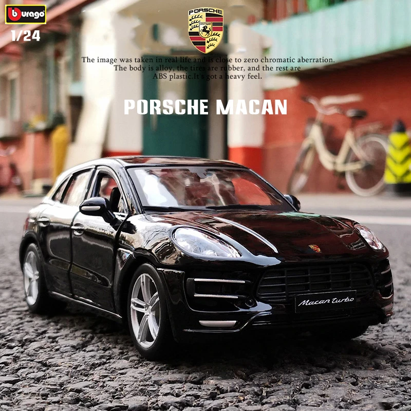 

Bburag 1:24 Hot style Porsche MACAN Sports car series simulation alloy model simulation car decoration collection gift toy