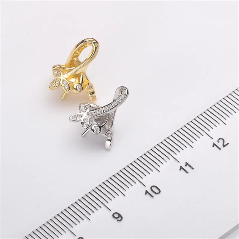 

Jewelry Handwork Pendant Base S925 Sterling Silver Pearl Pendant Accessories And Parts Findings Jewelry For DIY Fittings Women