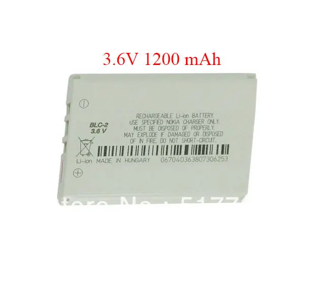 Аккумулятор ALLCCX BLC-2 для Nokia 1220 1221 1260 1261 2260 3310 3315 3330 3350 3360 3385 3390 3395 3410 3510 3510i |