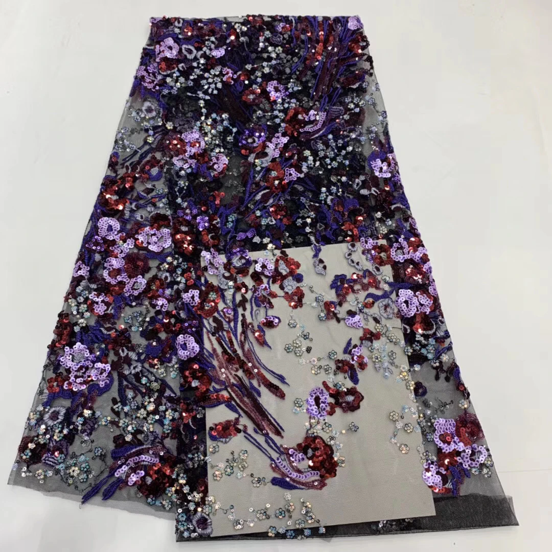 

Африканская французская кружевная ткань, блестящее свадебное нигерийское праздничное Африканское кружевное платье с блестками XX37021