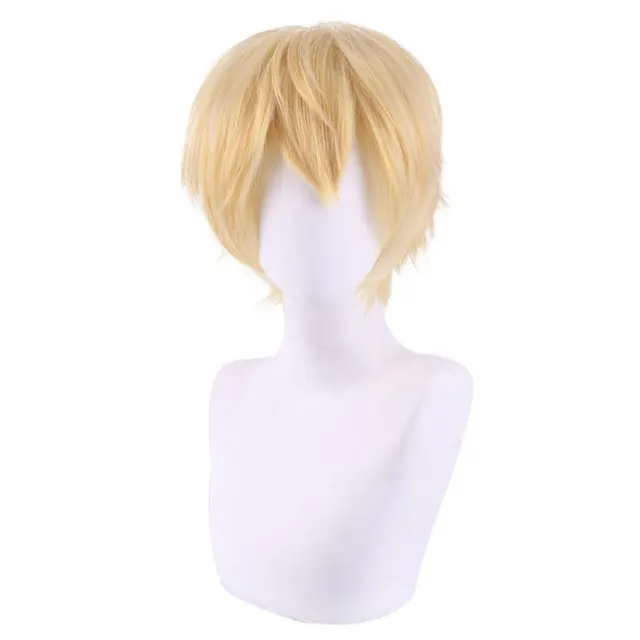  IMEYLE Denji Boy Cosplay Wig Short Blonde Wig Golden Wavy Wig  with Bangs Yellow Curly Wig Men Synthetic Wig for Anime Halloween Costume  Party + Wig Cap : Clothing, Shoes 