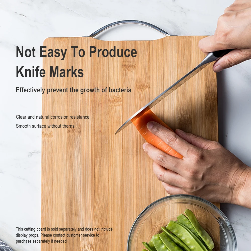 Бамбуковая разделочная доска безопасная прочная деревянная кухонная полезные