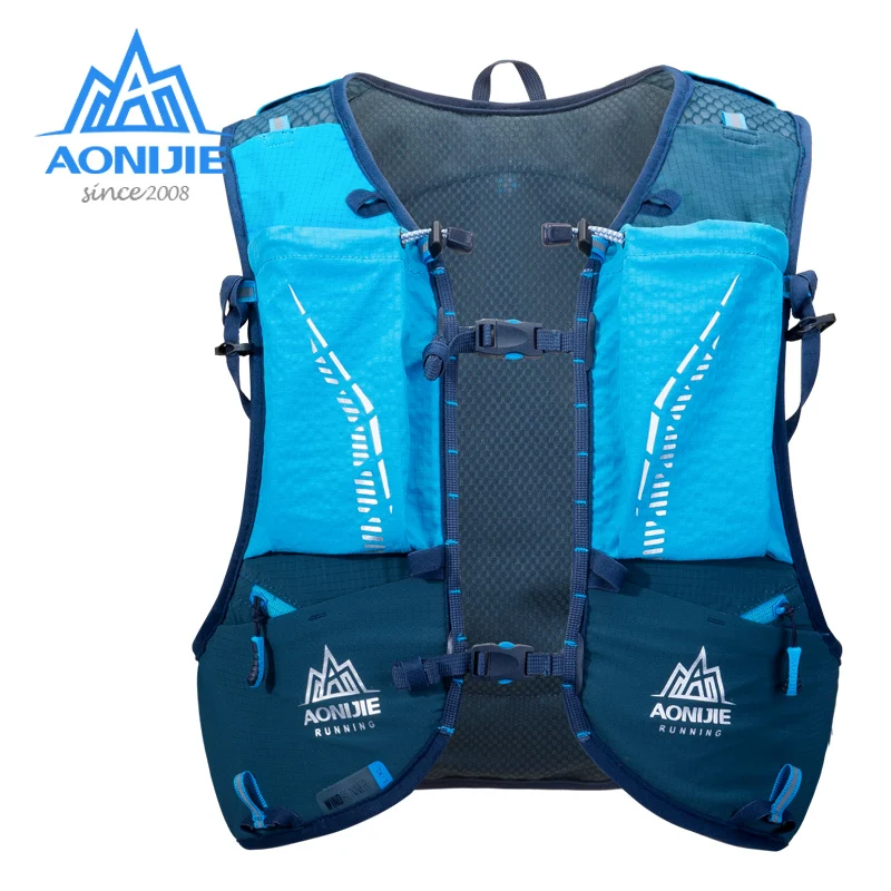 SM M/L L/XL Size AONIJIE C9103 Ultra Vest 10L Hydration Backpack Pack Bag Soft Water Flask Hiking Trail Running Marathon