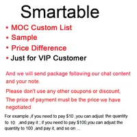 smartable moc custom list sample price difference link building block parts toys just for vip customer