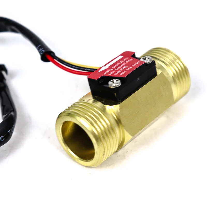G 1/2" Turbine Flowmeter Spare Parts Range 1-30l/Min Pulse Flow Meter Hall Effect Sensor Solar Water Heater | Инструменты