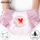 Женские трусики на менструальный период, хлопковые сетчатые дышащие трусики с высокой талией, размера плюс, герметичные, 2019