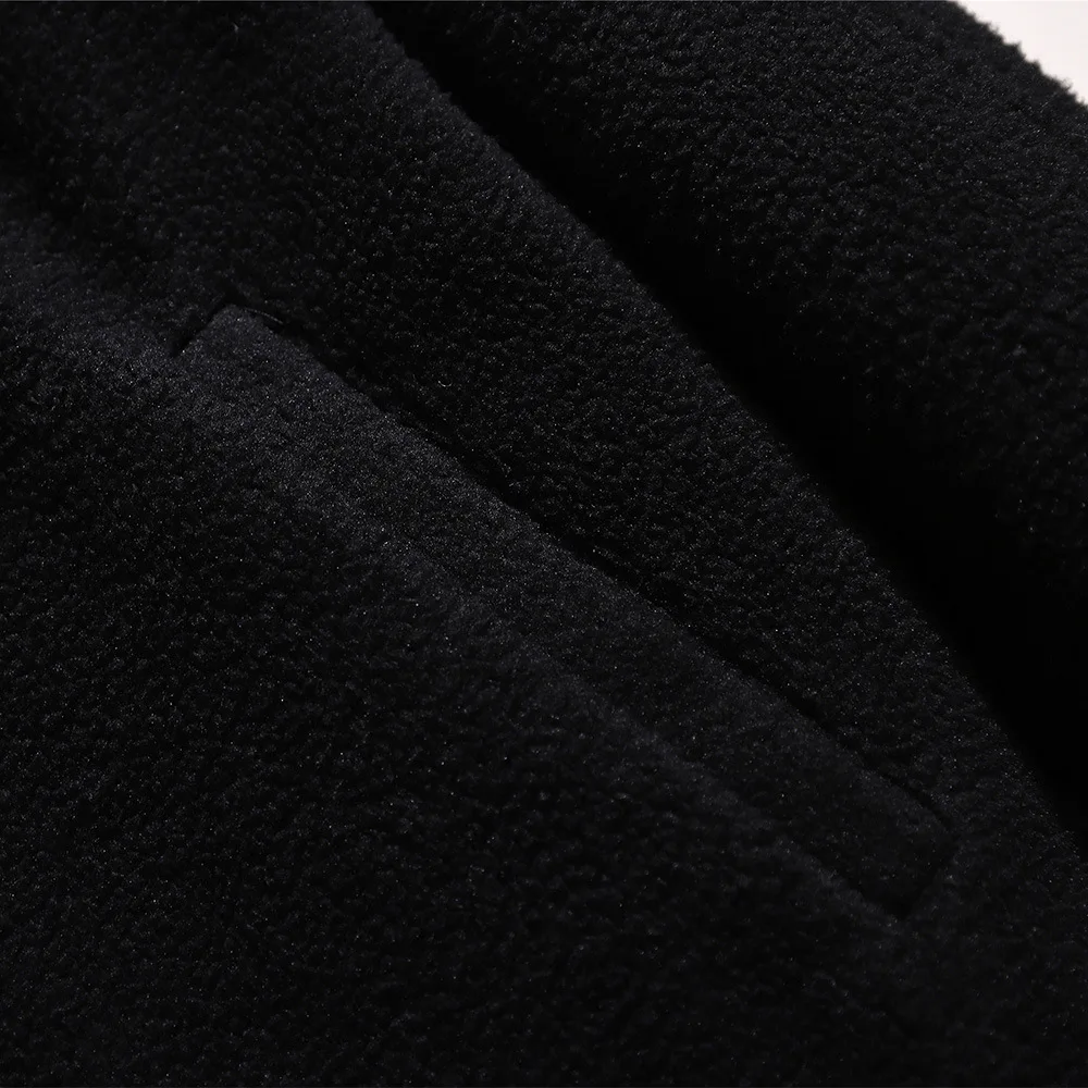 

Rocker Velvet Coats for Women Autumn and Winter Casual Solid Color Pockets Long Sleeve Zipper Lake Blue Black Plus Size Jackets