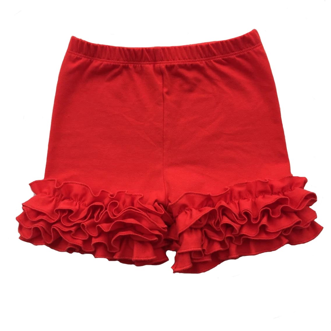 Детские хлопковые шорты с оборками для маленьких девочек детские вязаные