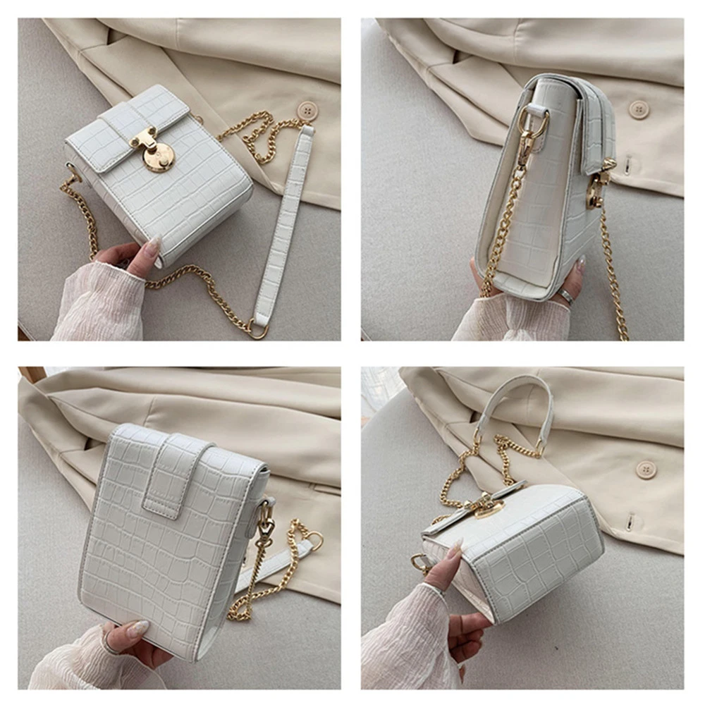 

Fashion Woman Shoulder Bag 2021 Chains Stone Soft Crossbody Versatile Purses And Luxury Handbags Women Designer Bolsa Feminina