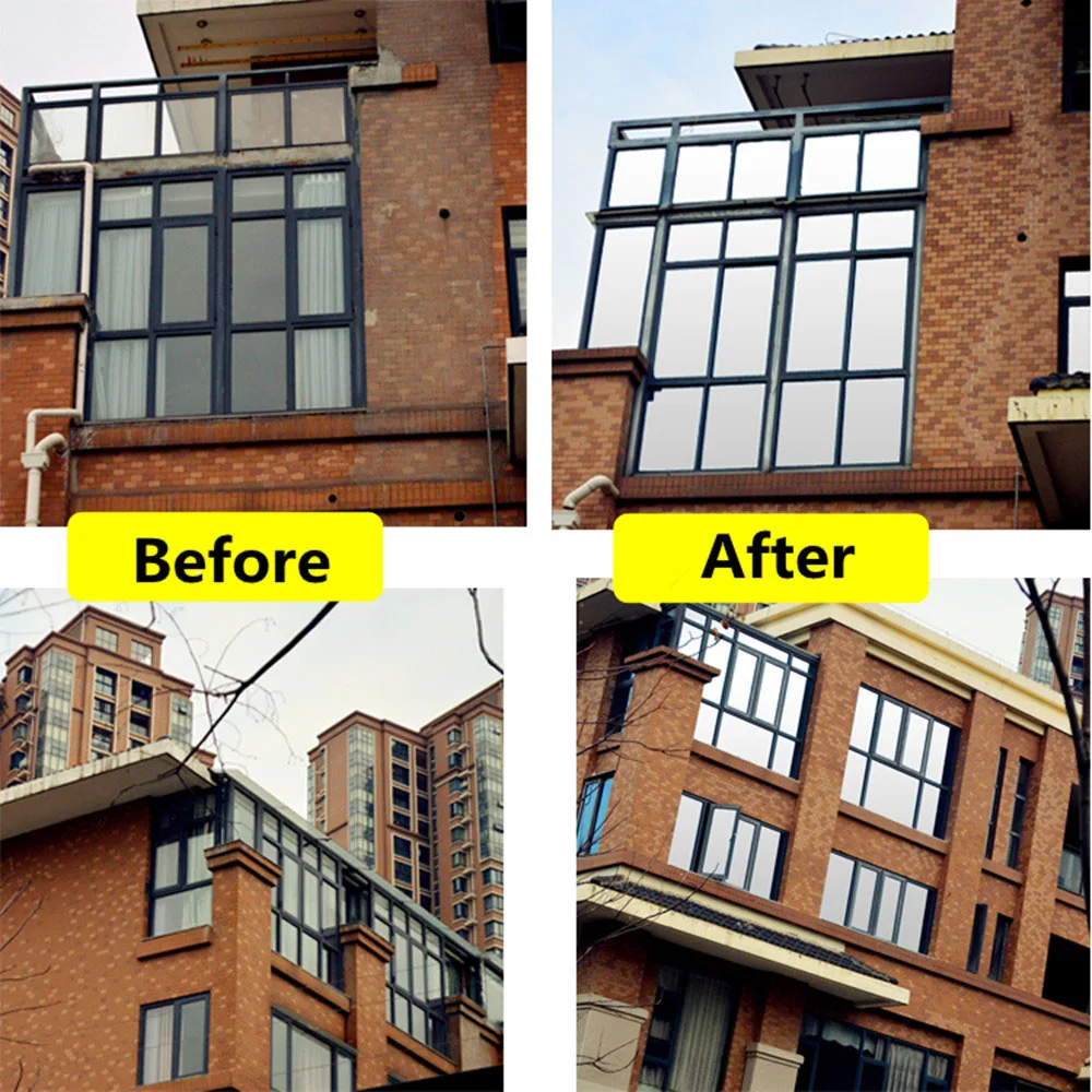 Односторонняя стеклянная самоклеящаяся зеркальная оконная пленка самодельная