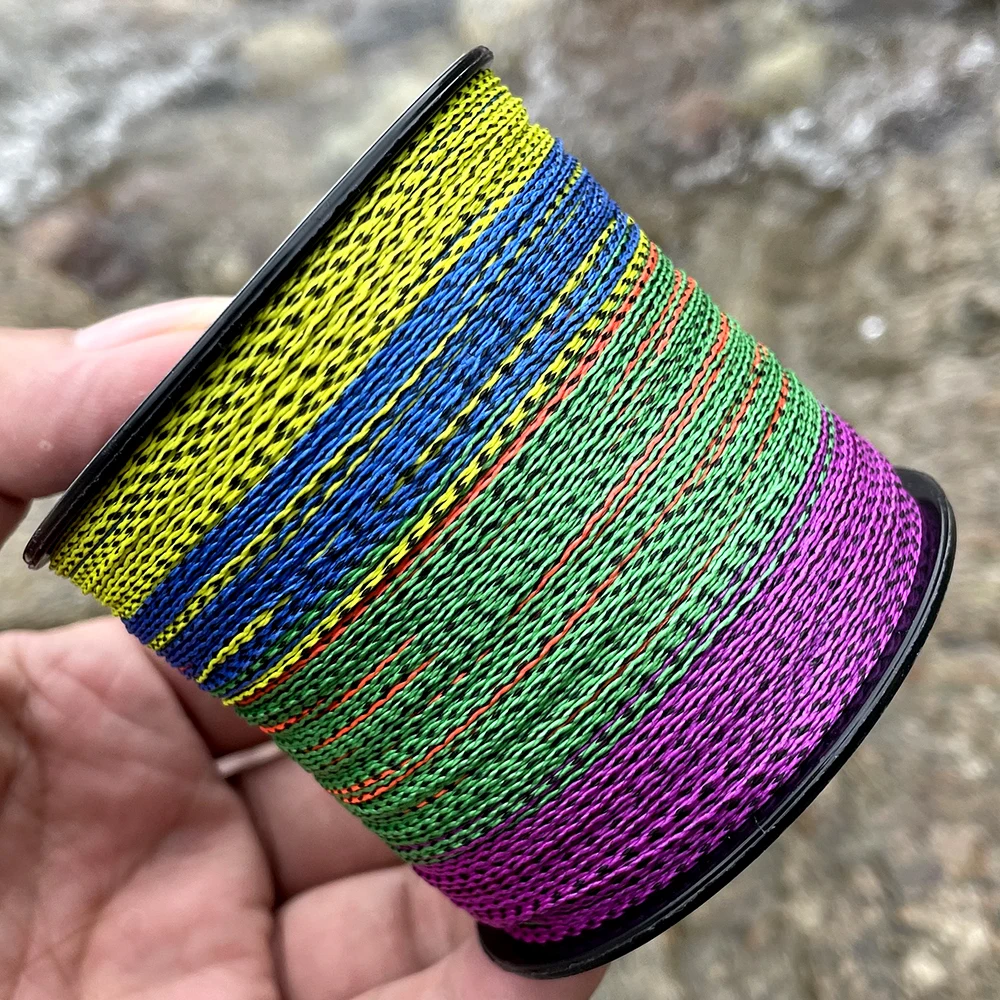 

JOF 4 Strands Braided Fishing Line Multifilament 300M Carp Fishing Invisible Spekle Wire Fishing Accessories PE Weaves