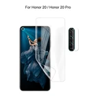 Для Honor 20 Pro  Honor 20 защита для камеры и протектор экрана HD Гидрогелевая пленка мягкое 3D полное покрытие изогнутая защита