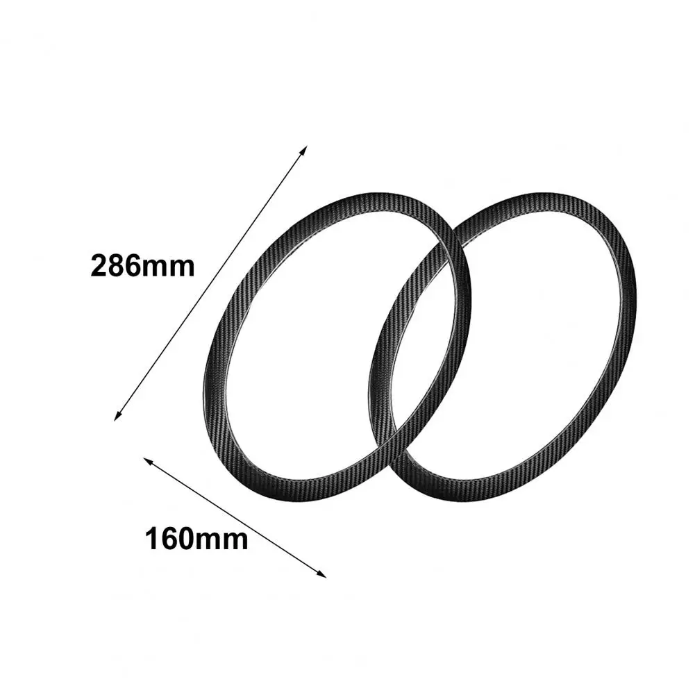 

2Pcs Car Sticker Exterior Accessory Oval Carbon Fiber Front Headlight Cover Trim for MINI F54 2015-2021