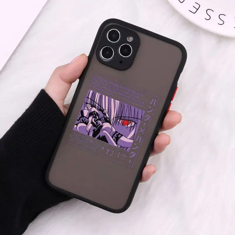 

hunter x hunter Phone Case Matte For iPhone 12 Mini 11 Pro XR XS Max 7 8 Plus X Hard PC Back Cover