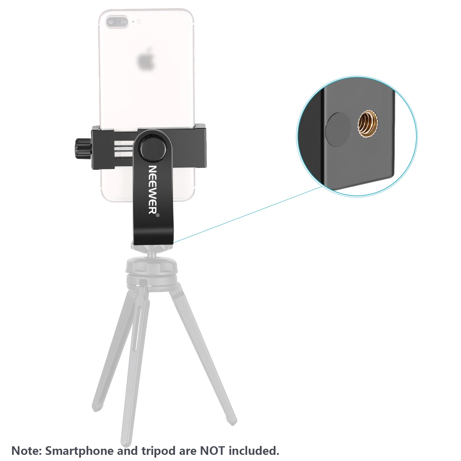 Neewer вращающийся на 360 градусов держатель для смартфона вертикальный кронштейн с