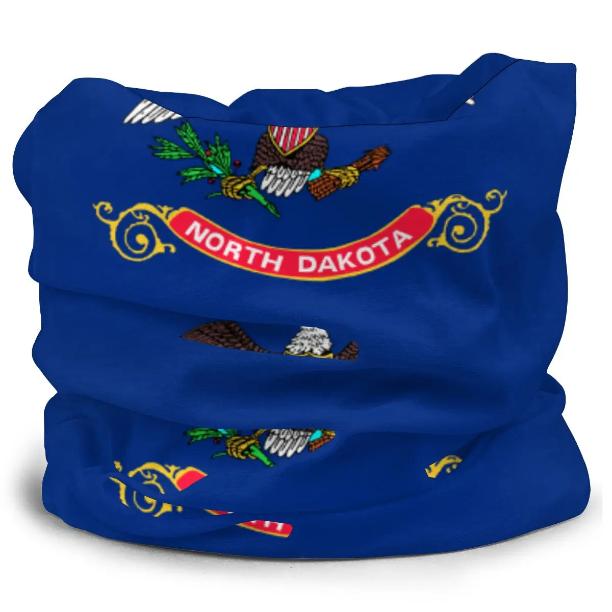 Норт дакотан флаг Америка США шарф шеи маска для лица унисекс Мода теплее