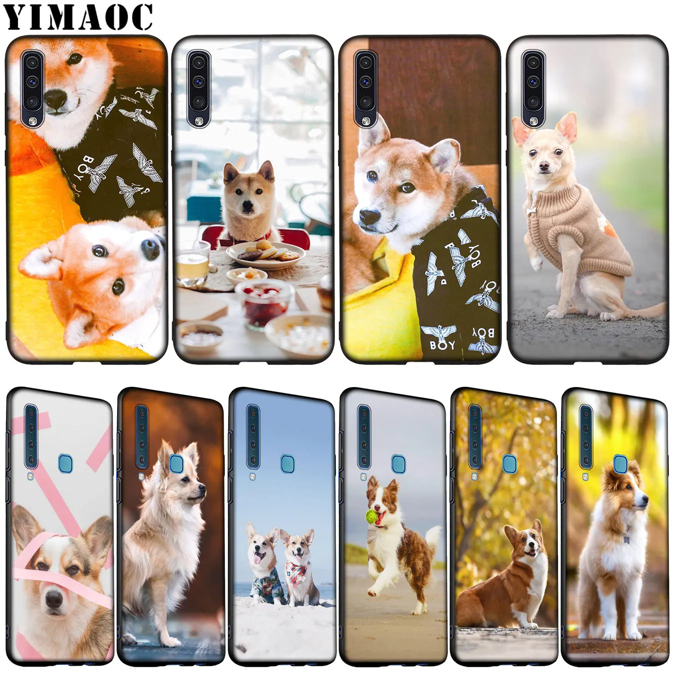 Мягкий силиконовый чехол YIMAOC corgi dog для Samsung Galaxy A51 A71 A81 A91 A41 A21 A11 A01 M10 M20 M30 M40|Бамперы|