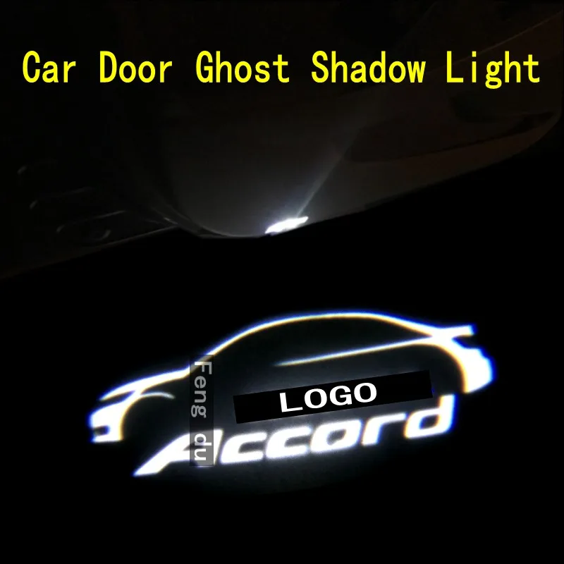 

2pcs Logo For 2003-2021 Accord 7 8 9 10 Generation LED Car Door Light Projector Ghost Shadow Light Welcome Light Courtesy Light