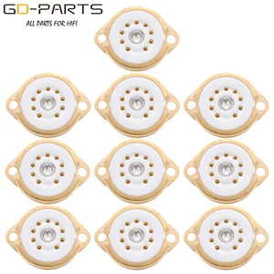 9-контактный керамический вакуумный трубчатый разъем для 12AX7 12AT7 12AU7 ECC83 6DJ8 EL84 6922, винтажный Hifi аудио трубчатый AMP DIY